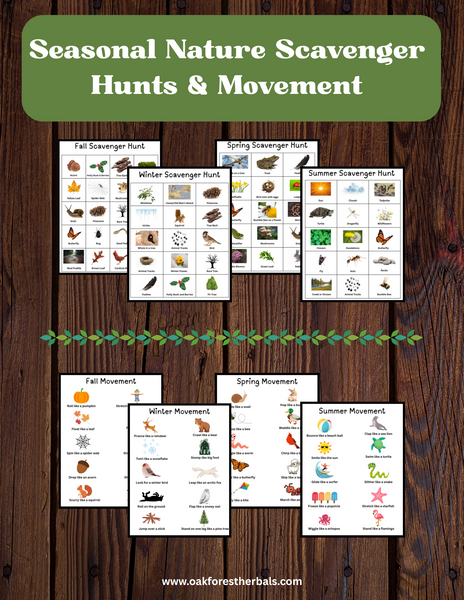 Seasonal Nature Scavenger Hunts & Movement
