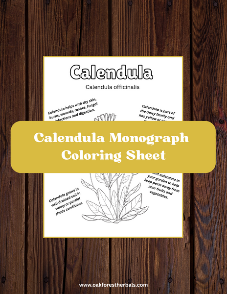 Calendula Coloring Sheet