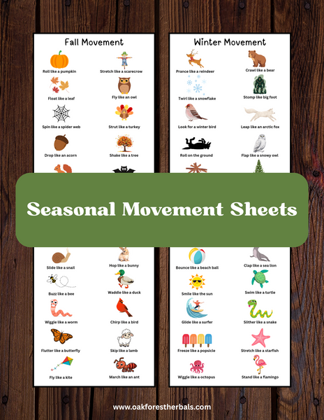 Seasonal Nature Scavenger Hunts & Movement